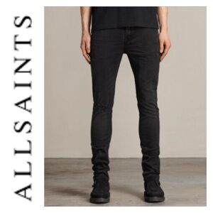 All Saints Men's Black Jeans